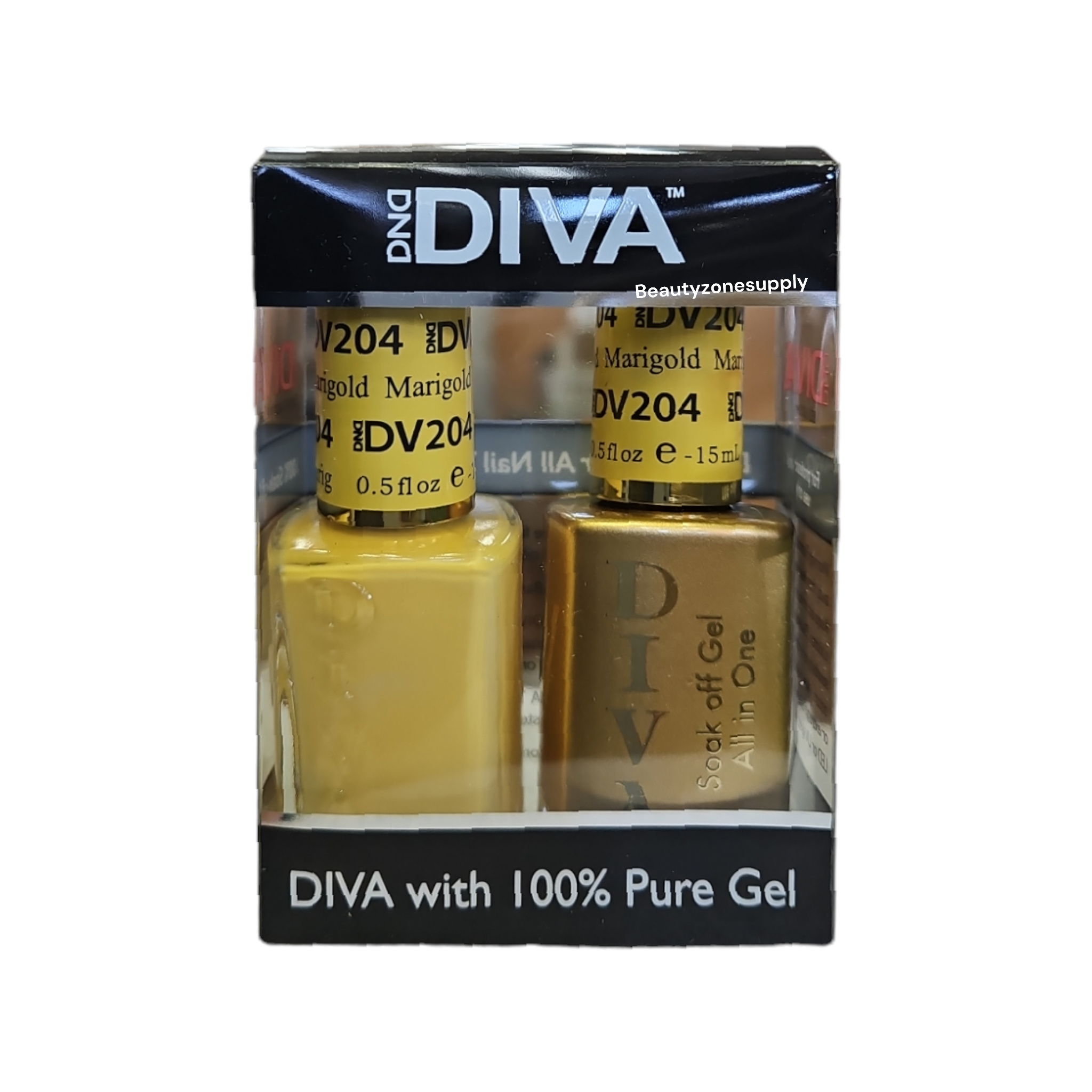 DND Diva 204 Marigold Gel & Lacquer Duo Set
