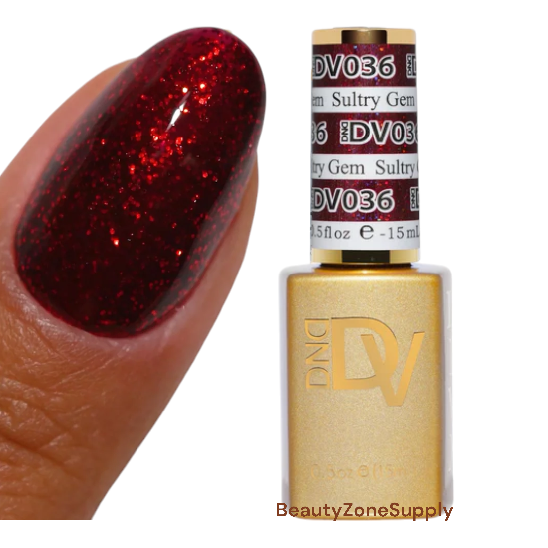 DND Diva 0.5 oz Gel Polish - 036 Sultry Gem, Made in USA