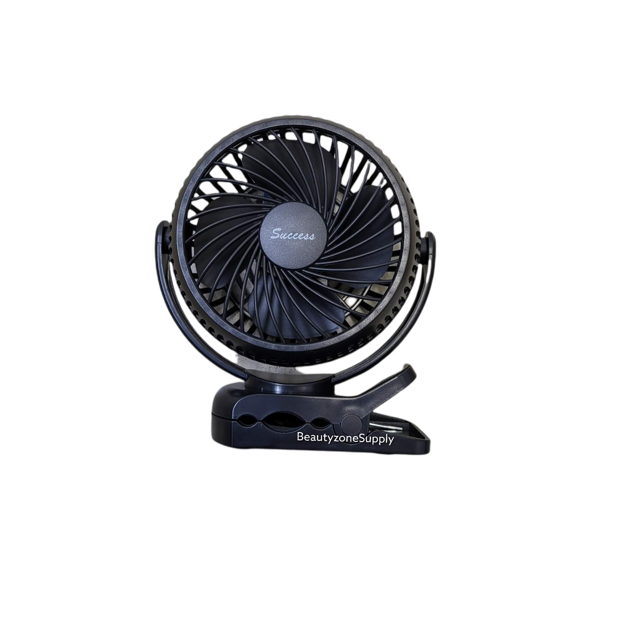 BF04 Success Rechargeable Mini Clip-on Nail Drying Fan in Sleek Black