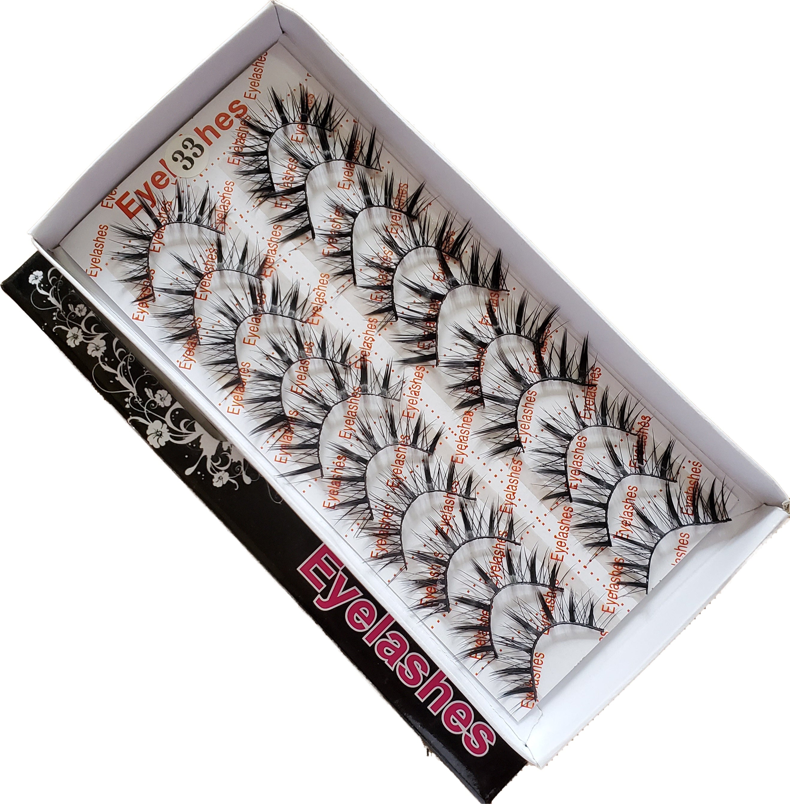 BeautyZone Premium Quality 10 - Pair Fake Eyelashes Style #33