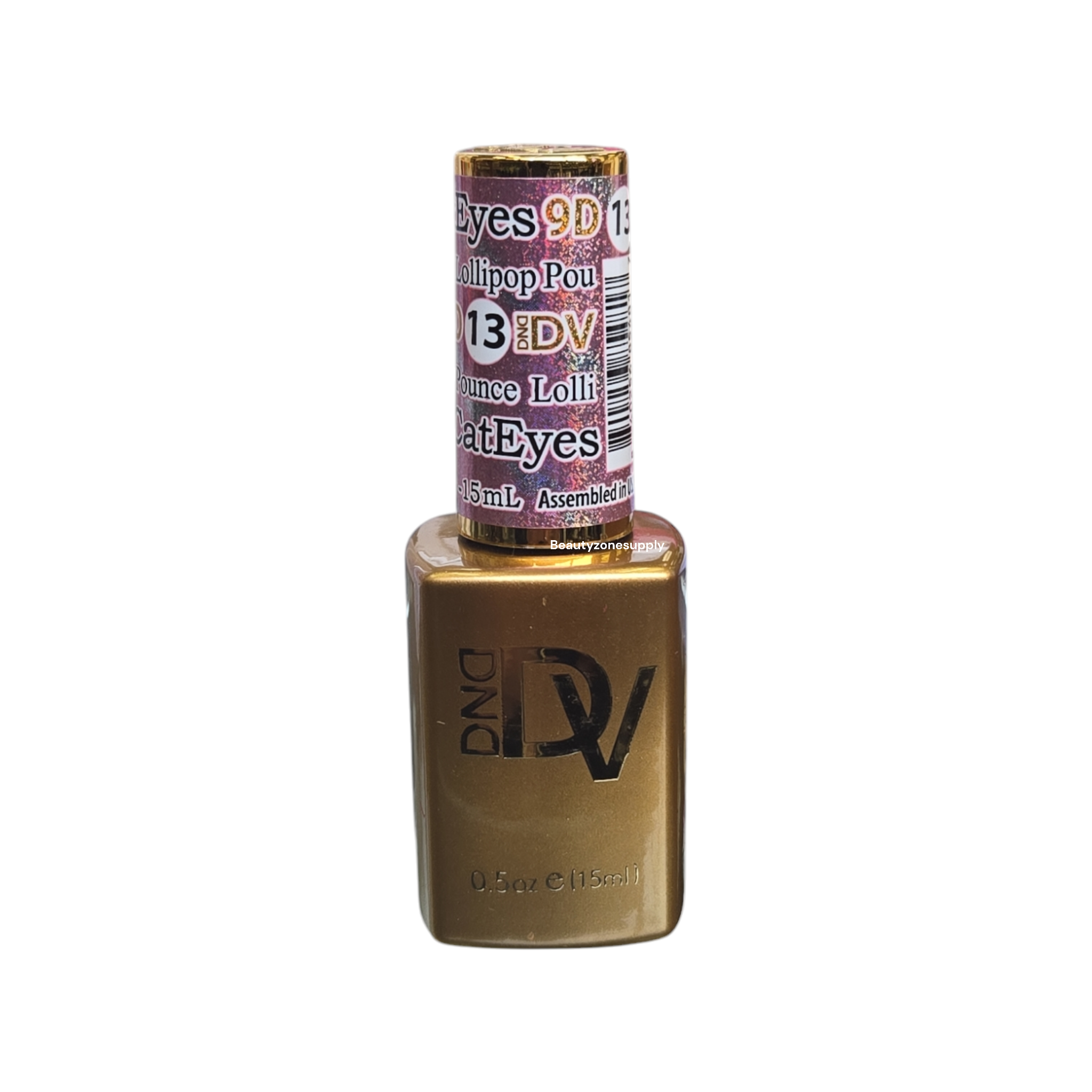 DND Diva 9D Candy Cat Eye Gel #13 Lollipop Pounce - 0.5 floz (15 mL) USA - Assembled