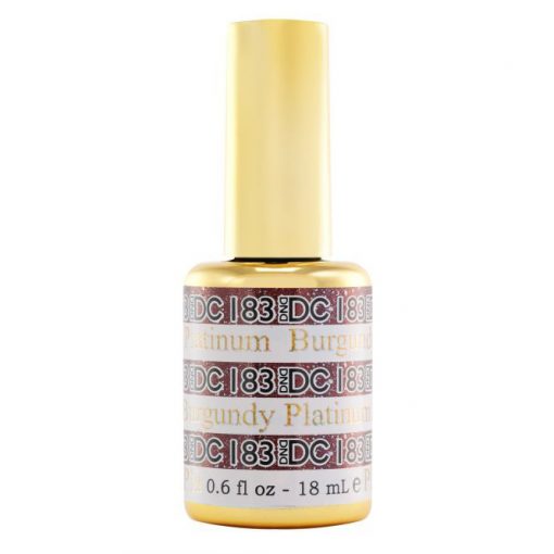 DND DC Platinum Gel Nail Polish in Rich Burgundy Shade #183