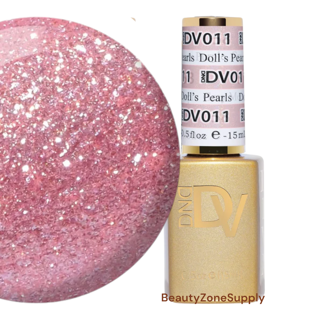 DND Diva Brand Gel Nail Polish, 0.5 Ounce, Shade 011 Doll's Pearls