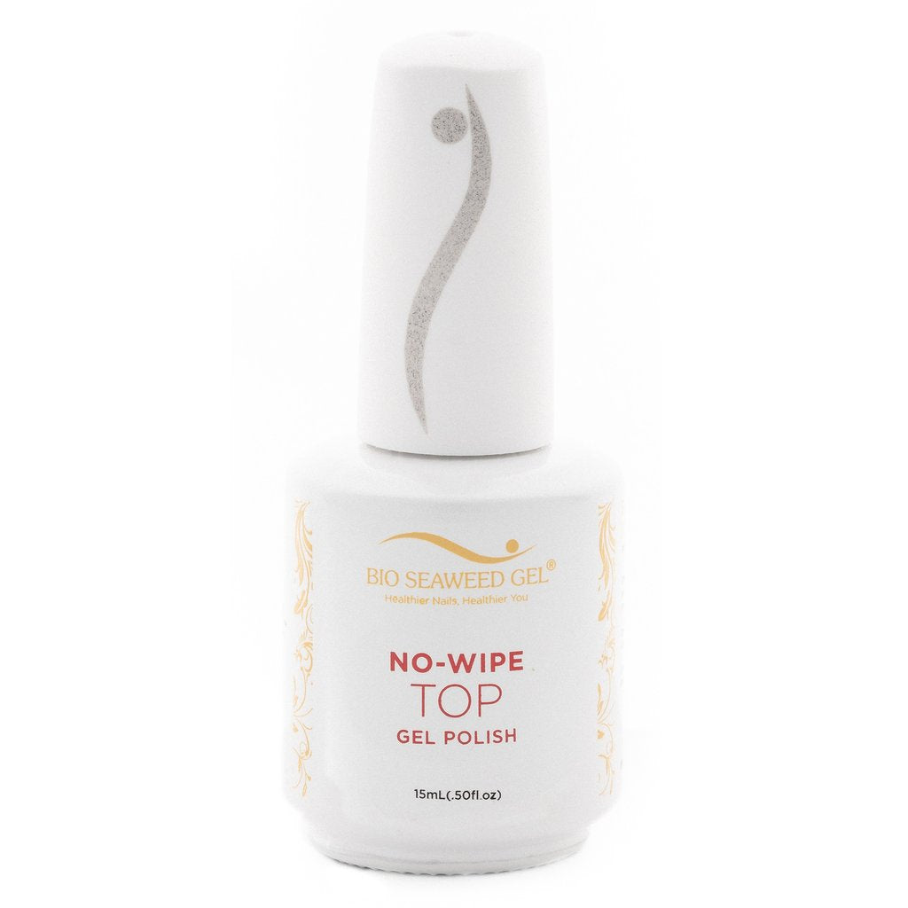 0.5 oz Bio Seaweed Gel No-Wipe Top Coat for Long-Lasting Shine