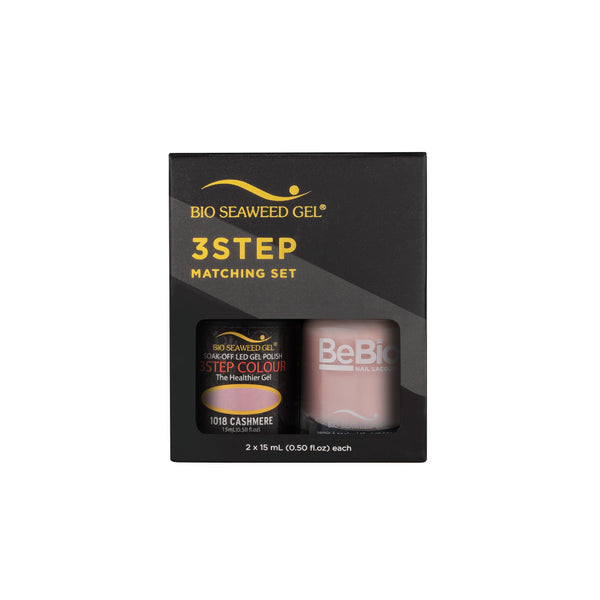 Bio Seaweed Bebio Duo 1018 Cashmere 3 - STEP Colour Gel Polish for Professional Use