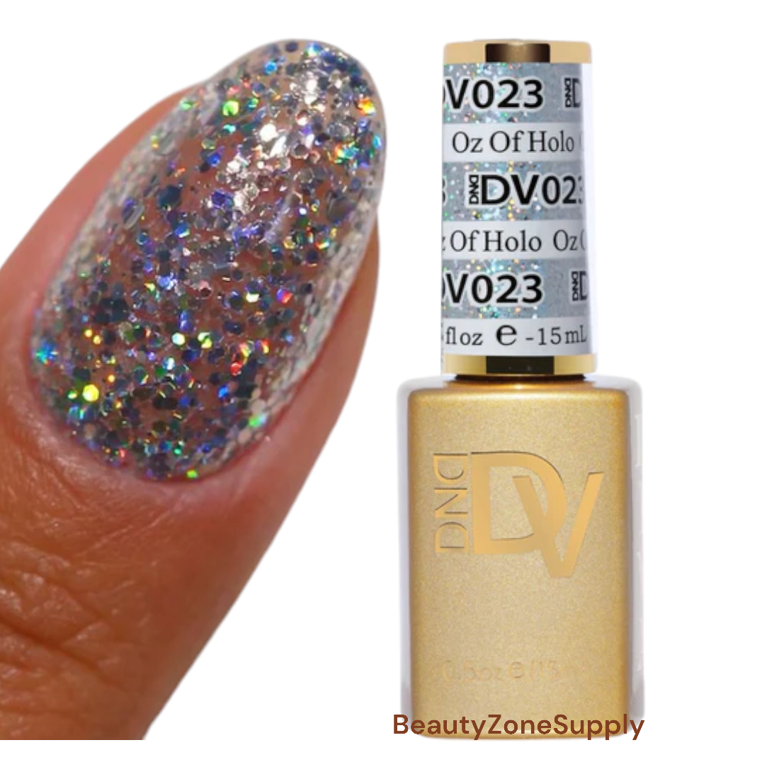 DND Diva 0.5 oz Gel Polish - 023 Holo Shimmer