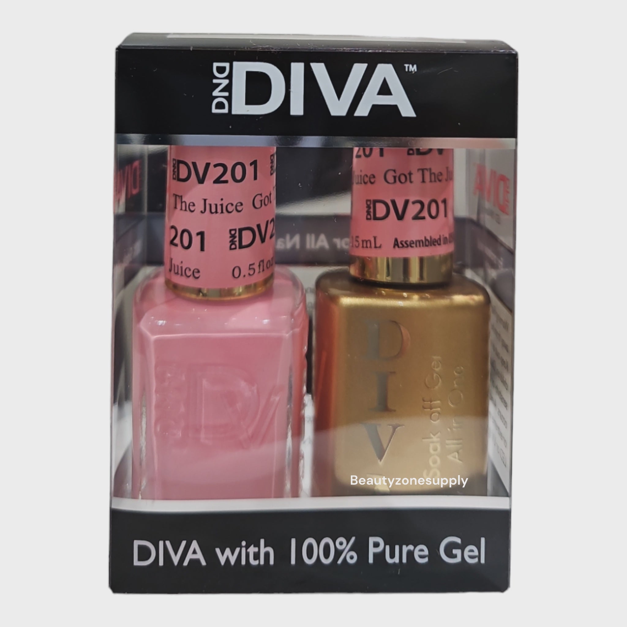 DND Diva Gel & Lacquer Duo 201 - Got the Juice Nail Polish Set