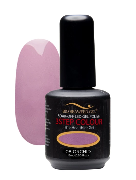 Bio Seaweed 3-STEP Smooth Gel Polish 08 Orchid for Professional Use