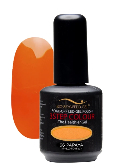 Bio Seaweed 3 - STEP Papaya Gel Polish 66 for Professional Use