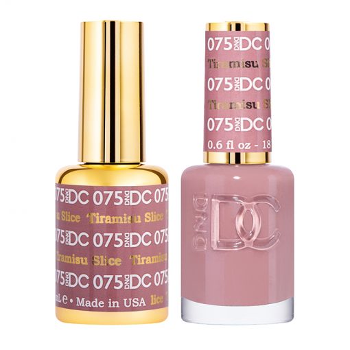 DND DC Gel Polish and Lacquer Duo - Tiramisu Slice Gel Nail Polish Set #075