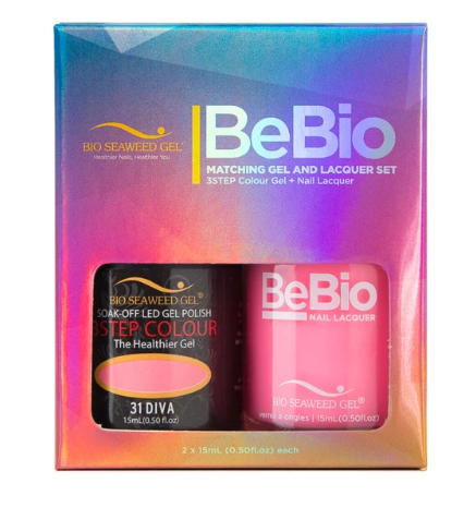 Bio Seaweed Bebio 31 Diva Duo: 3STEP Colour Gel Polish Set