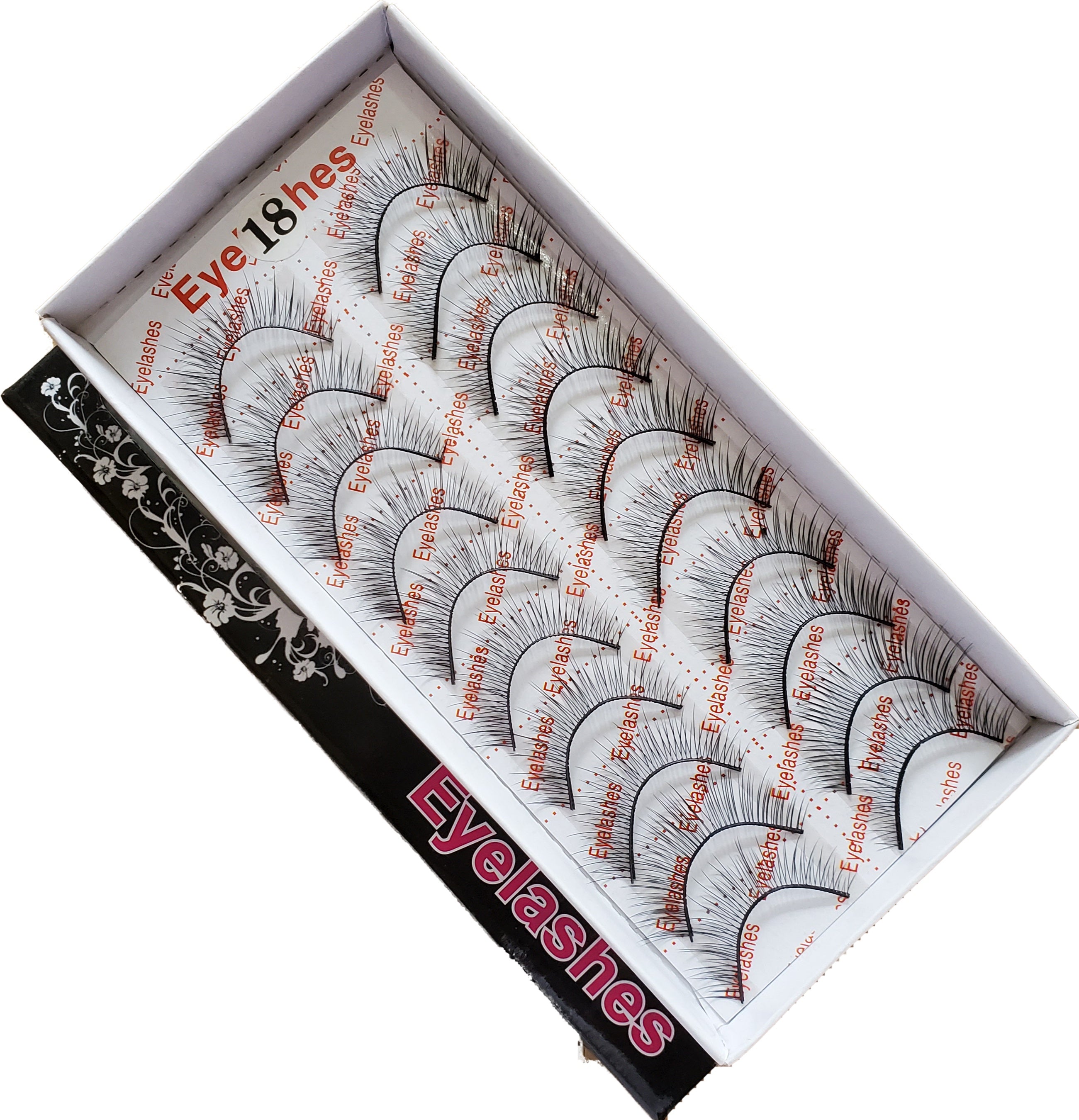 BeautyZone Premium Artificial False Eyelashes Set of 10 Pairs - Style #18