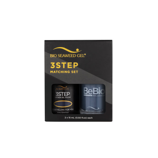Bio Seaweed Bebio Duo 1026 Falling For You 3 - STEP Colour Gel Polish Set