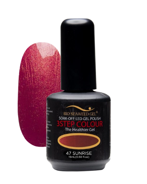 Bio Seaweed Three - Step Gel Polish 47 Sunrise for Professional Nail Art