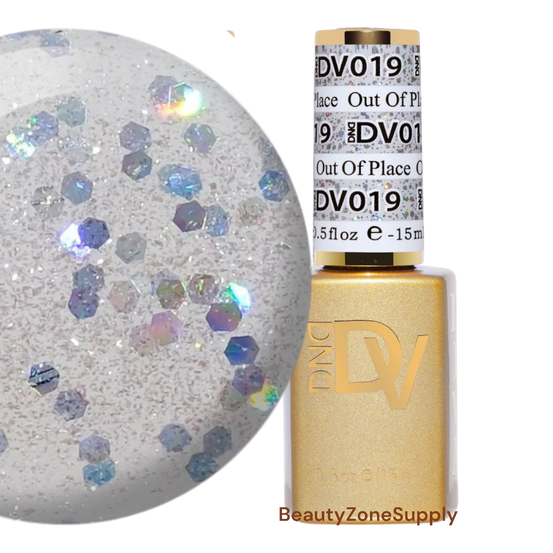 DND Diva Professional Gel Nail Polish - 0.5 oz Bottle, Shade 019 Out Of Place