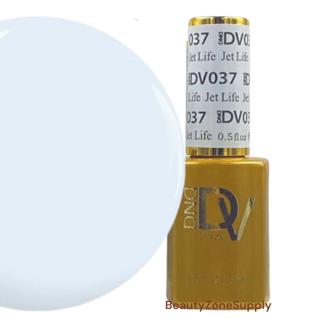 DND Diva Professional Gel Nail Polish - 0.5 oz, Shade 037 Jet Life