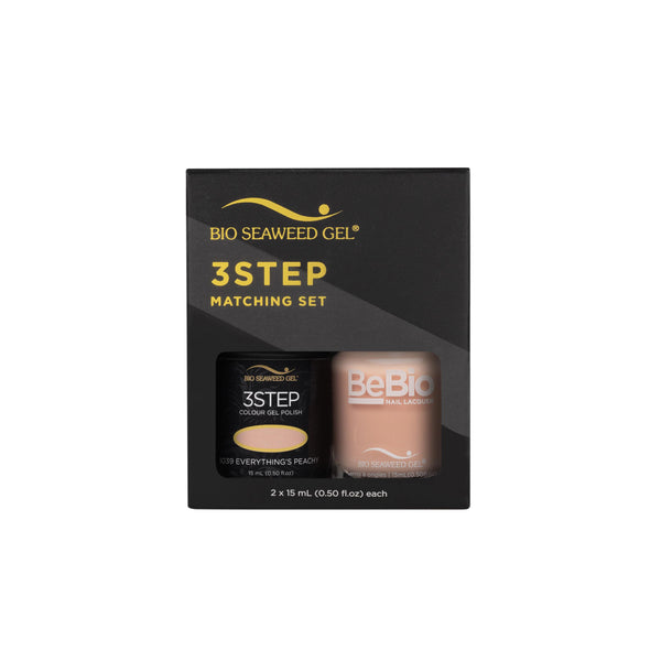 Bio Seaweed Bebio Duo 1039 Everything's Peachy 3-STEP Color Gel Polish Set