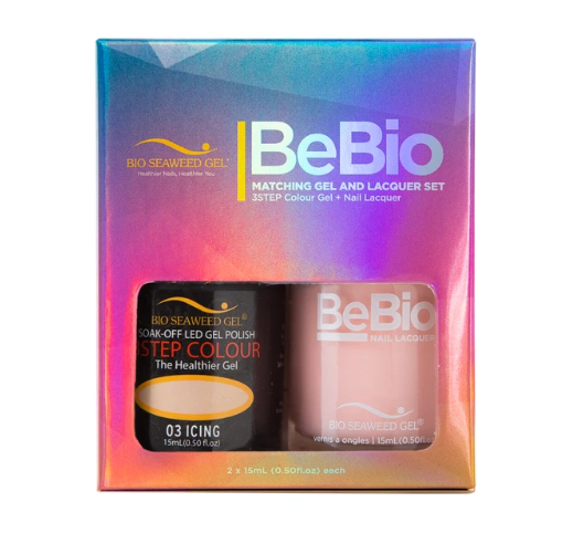 Bio Seaweed Bebio Duo 03 Icing - Smooth 3 - Step Colour Gel Polish Set