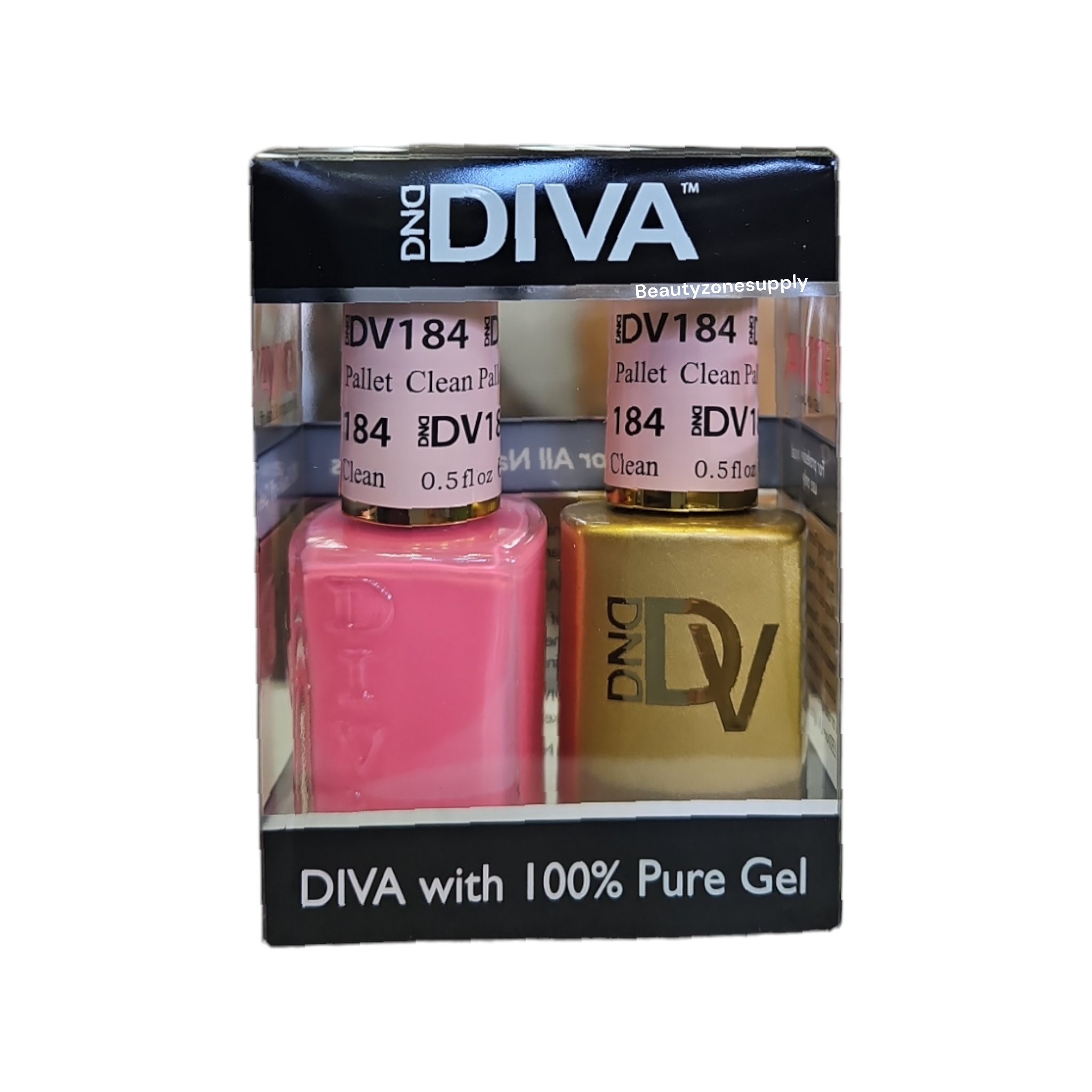DND Diva Duo 184 Gel & Lacquer with Clean Pallet Design