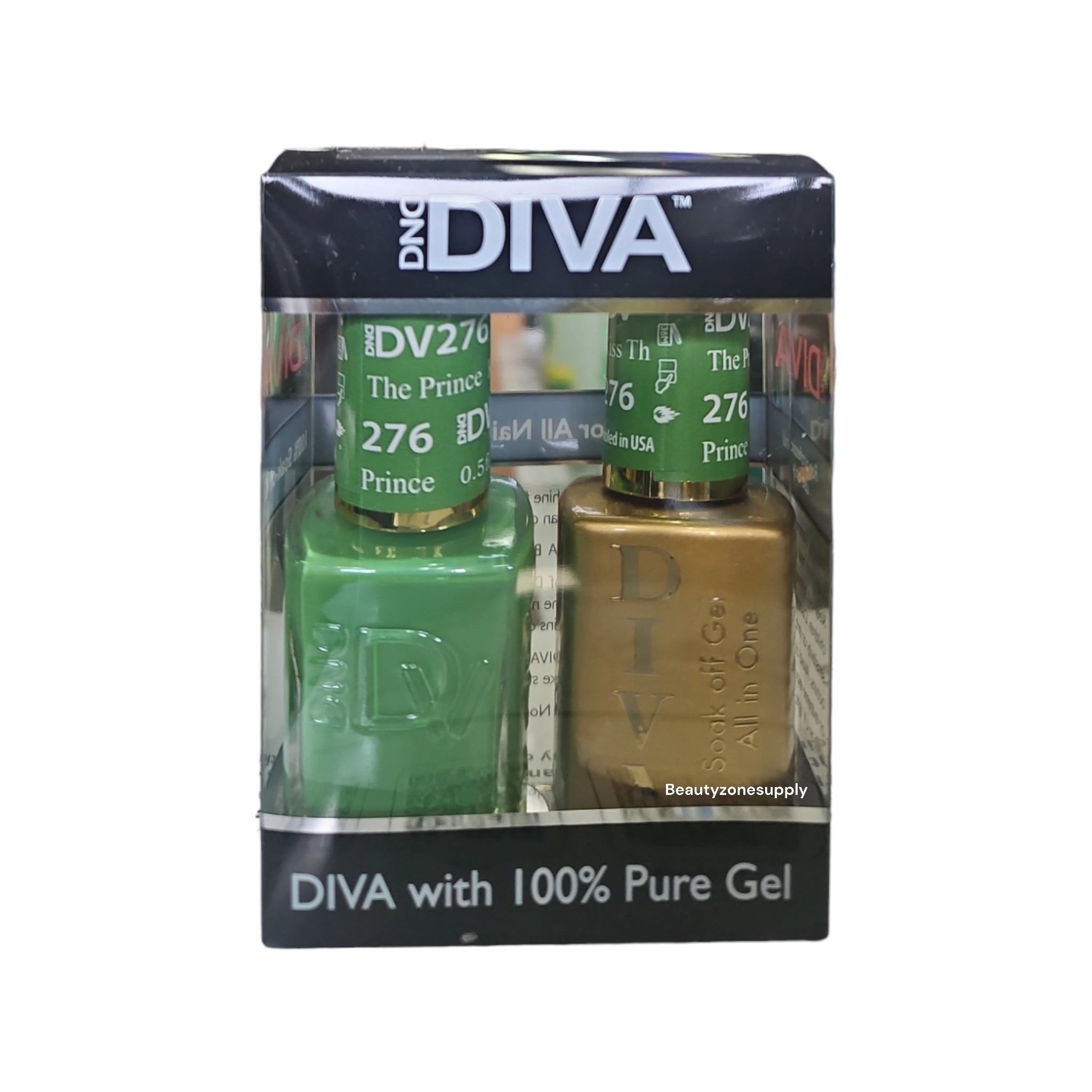 DND Diva Dual - Function Gel Polish and Lacquer Set 276 Kiss The Prince