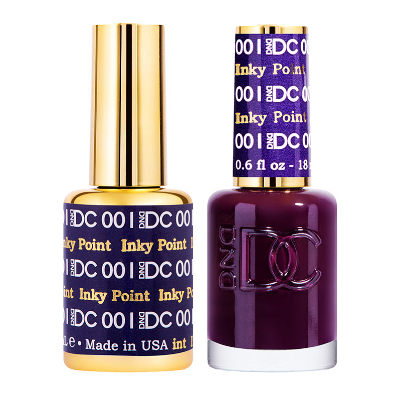 DND DC Professional Gel Polish Duo Set - Inky Point Color #001 for Stunning Nails