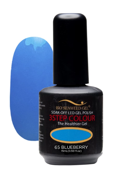 Bio Seaweed Three - Step Gel Nail Polish 65 Blueberry Shade