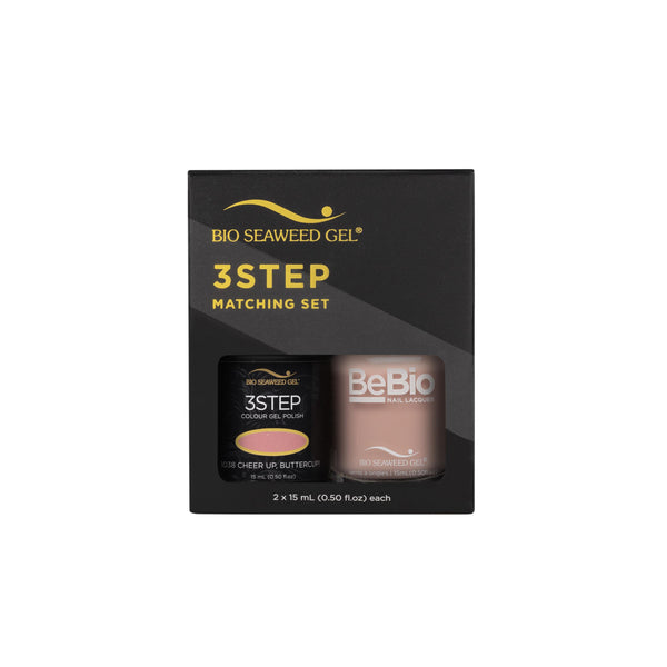 Bio Seaweed Bebio Duo 1038 Cheer Up, Buttercup! 3STEP Colour Gel Polish Set