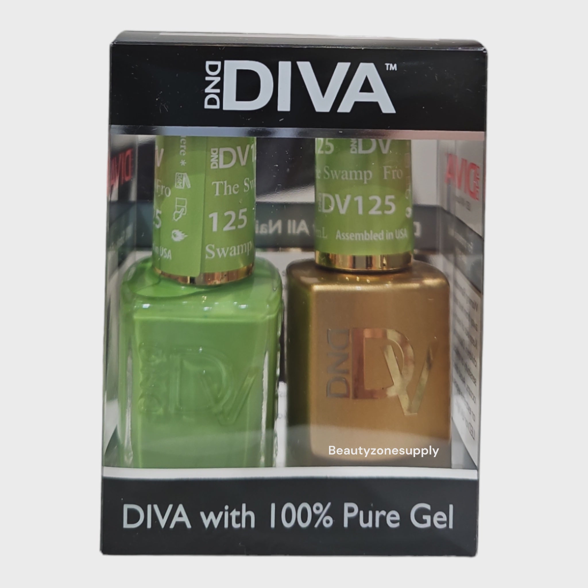 DND Diva Duo Gel Polish and Lacquer Set 125 - Inspired by the Mysterious Swamp