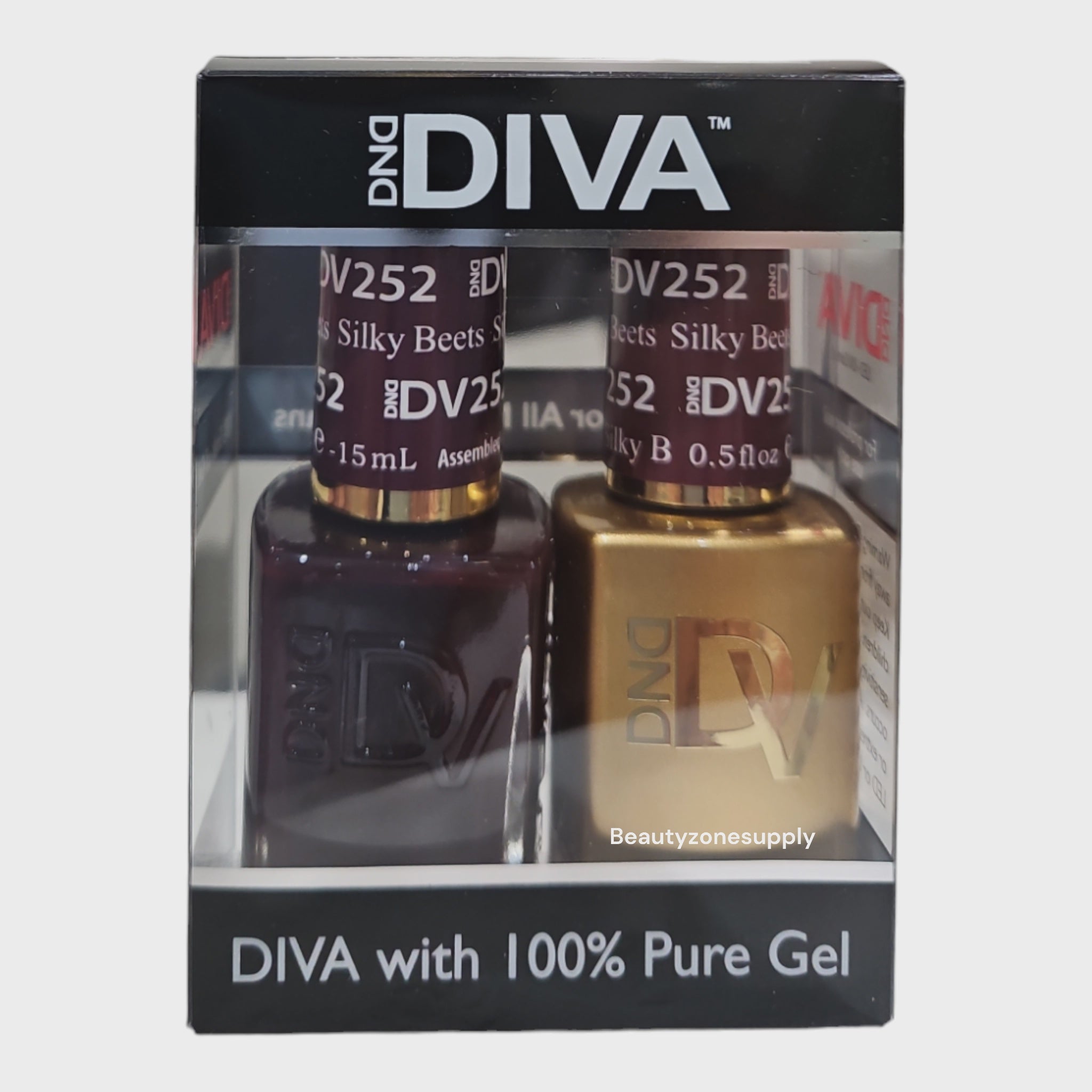 DND Diva Duo 252 Silky Beets Gel & Lacquer Set