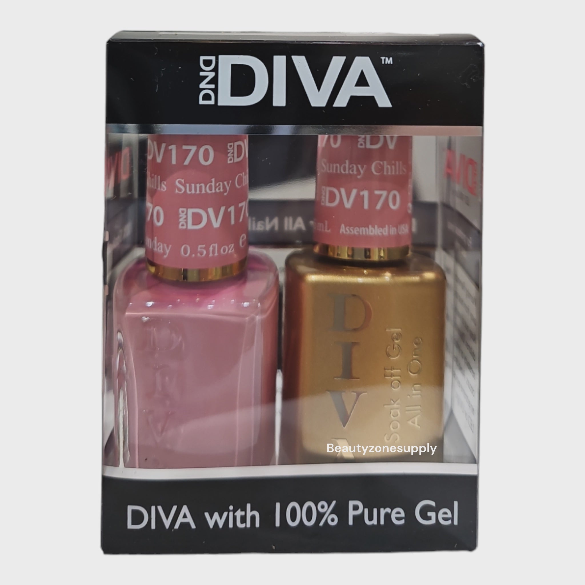 DND Diva Duo Gel and Lacquer 170 - Sunday Chills for Relaxed Sundays