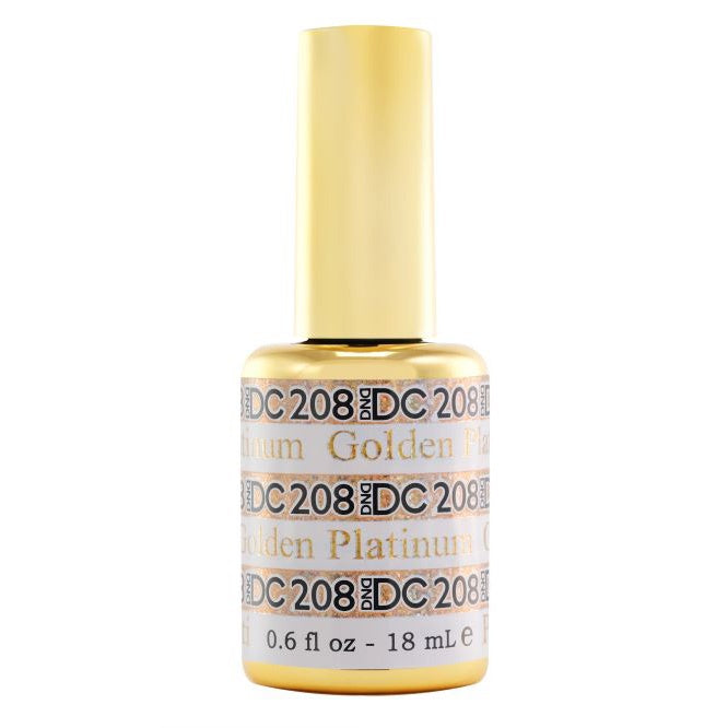 DND DC Platinum Gel Nail Polish - 0.5 oz Golden Shade #208