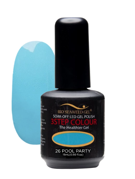 Bio Seaweed 3-STEP Gel Polish 26 - Vibrant Pool Party Edition