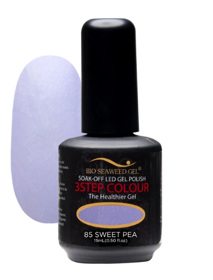 Bio Seaweed Three - Step Gel Nail Polish 85 Sweet Pea for Professional Nail Care
