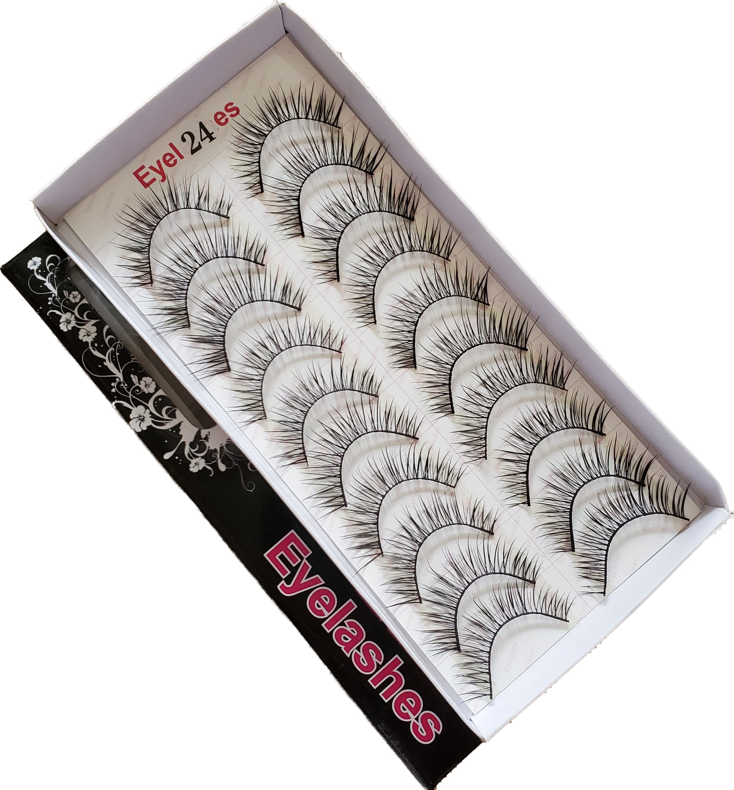 BeautyZone Premium Artificial False Eyelashes Set - 10 Pairs, Style #24
