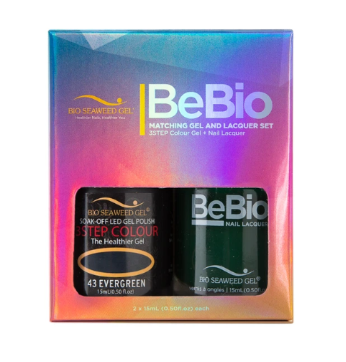 Bio Seaweed Bebio Duo 43 Evergreen - Premium 3 - Step Gel Polish Set
