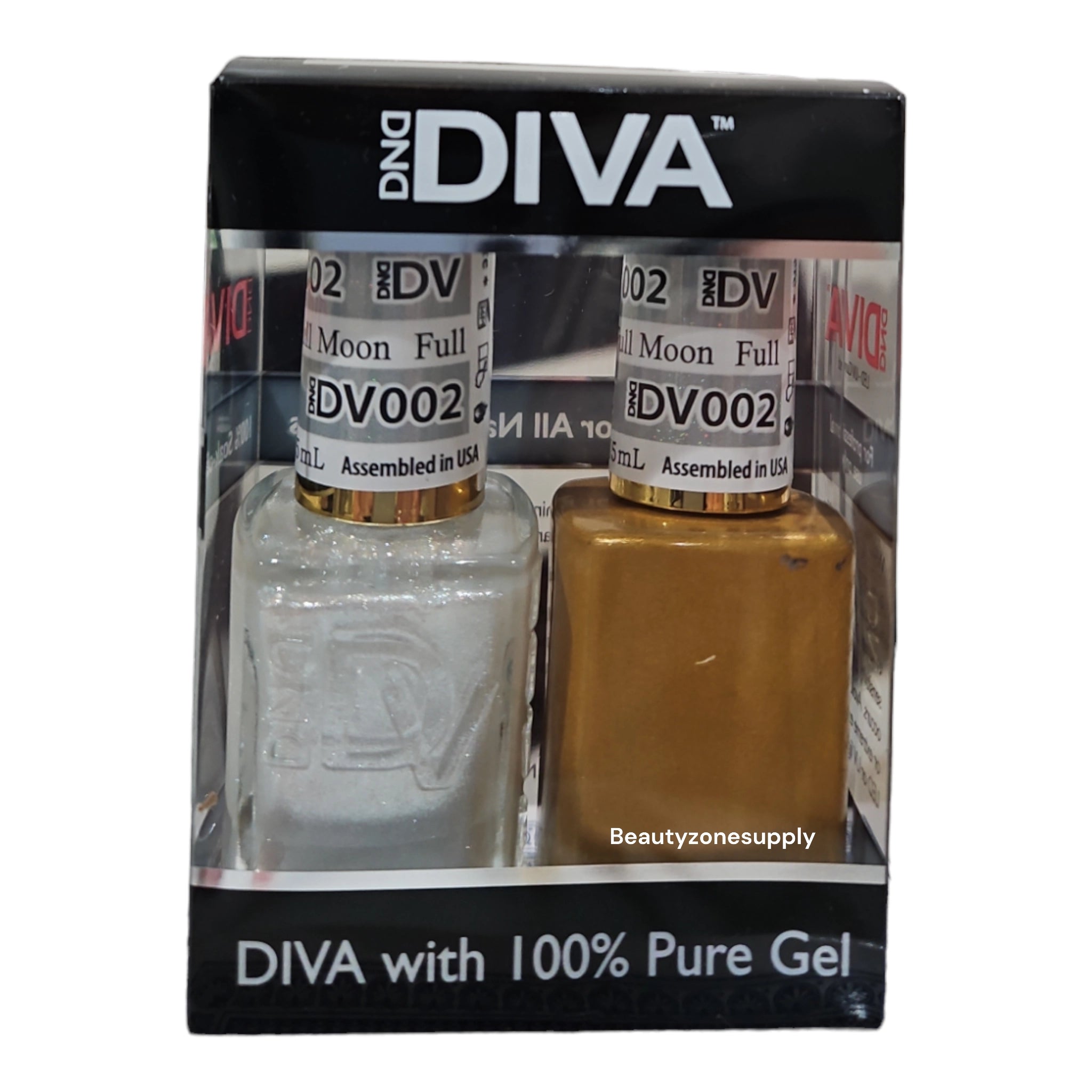 DND Diva Duo High - Quality Gel & Lacquer 002 Full Moon Shade