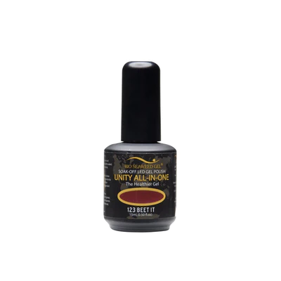 Bio Seaweed Unity All - in - One Quick - Apply 15mL Gel Polish, Beet It Shade
