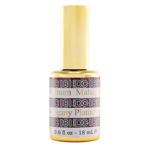 DND DC Platinum Gel Polish in Stunning Mahogany Shade #181