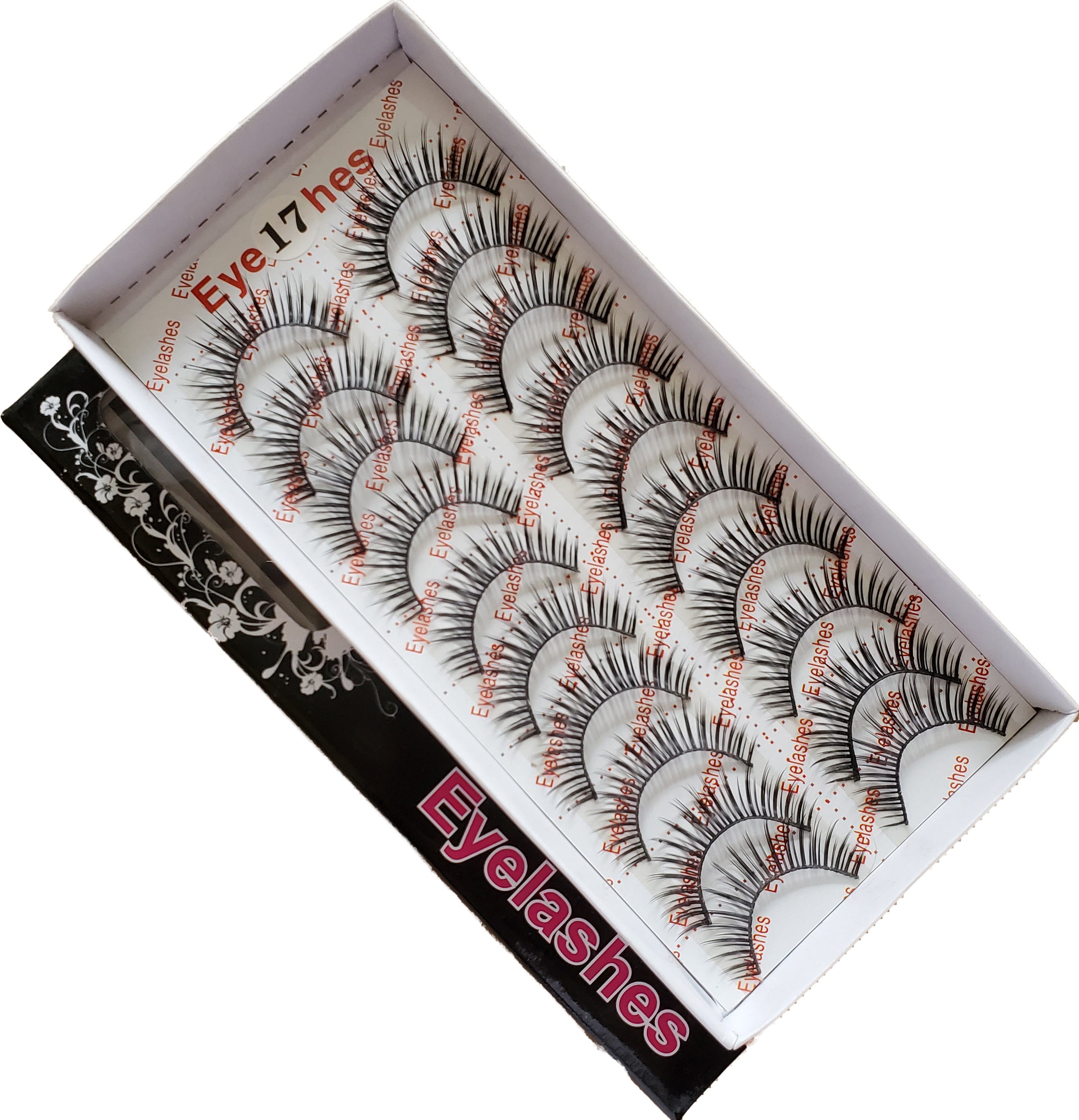 BeautyZone Top - Quality Artificial False Eyelashes Set of 10 Pairs, Style #17