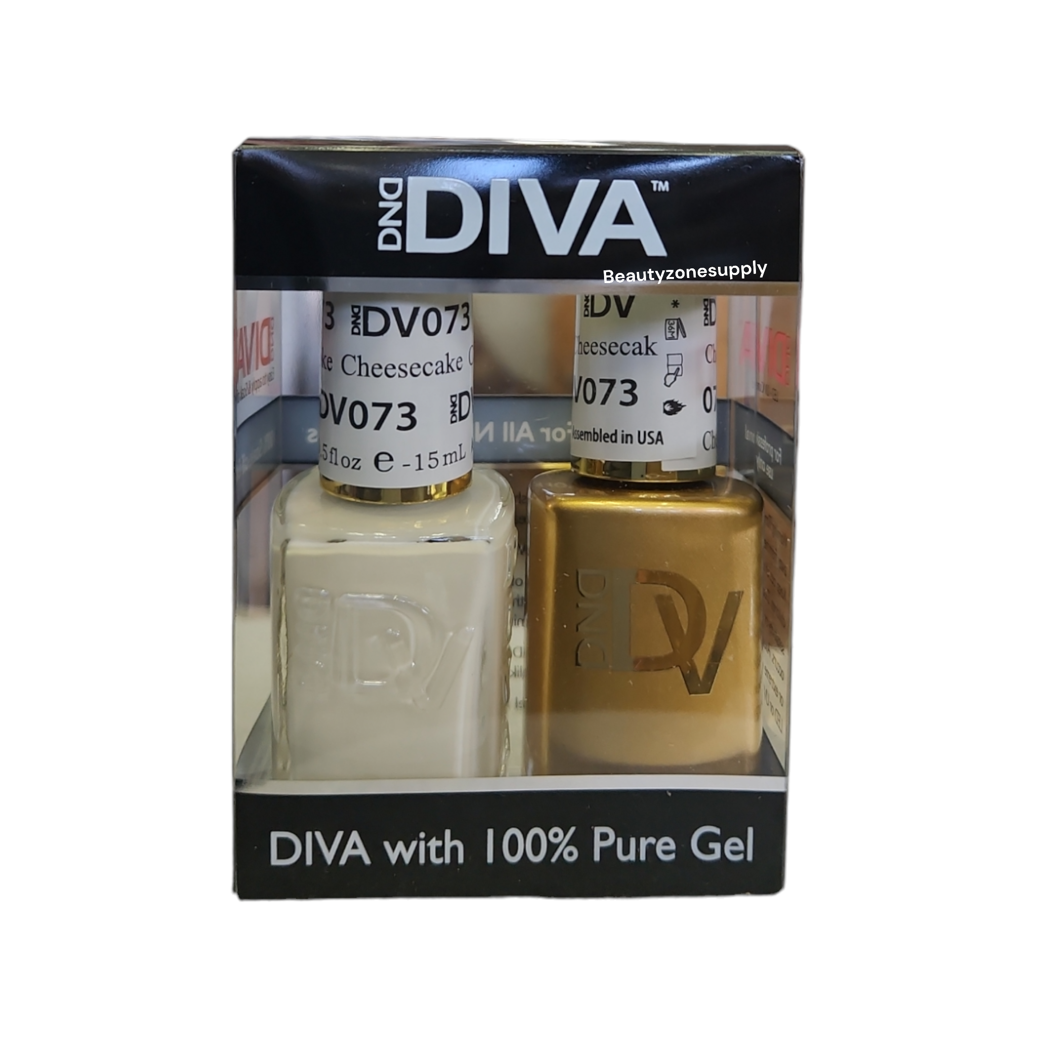 DND Diva Duo Gel and Lacquer Set 073: Cheesecake Shade
