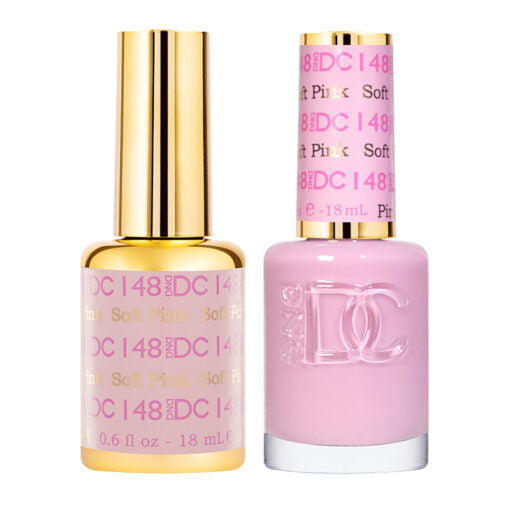 DND DC Gel Polish Duo - Soft Pink Shade #148 for Professional Nail Art