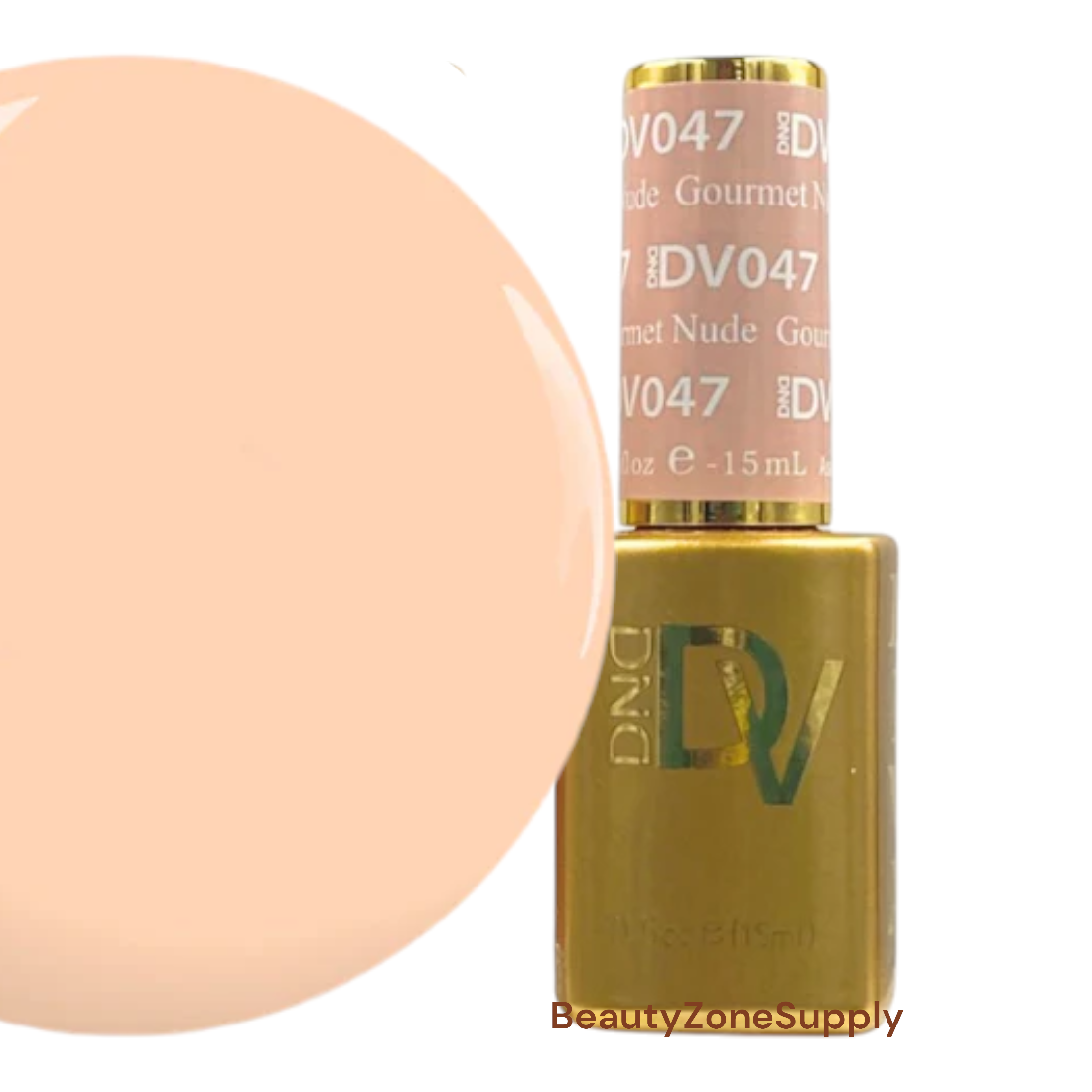 DND Diva Professional Gel Nail Polish - 0.5 Ounce Bottle of 047 Gourmet Nude Shade