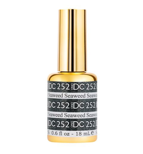 DND DC Gel Nail Polish - Mermaid Seaweed Glitter Metallic Effect, 0.5 oz, Shade #252