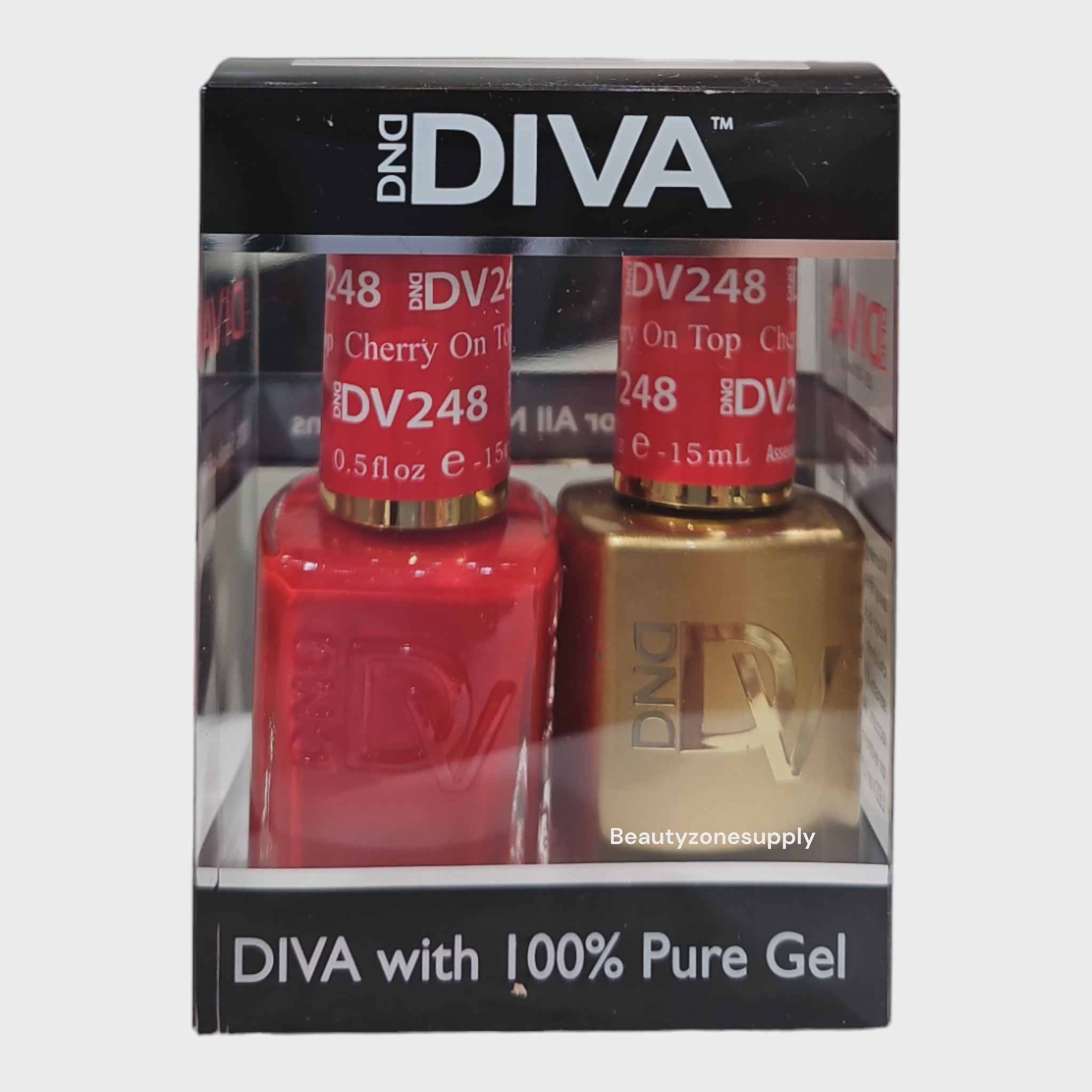 DND Diva Duo 248 Cherry On Top Gel & Lacquer Set
