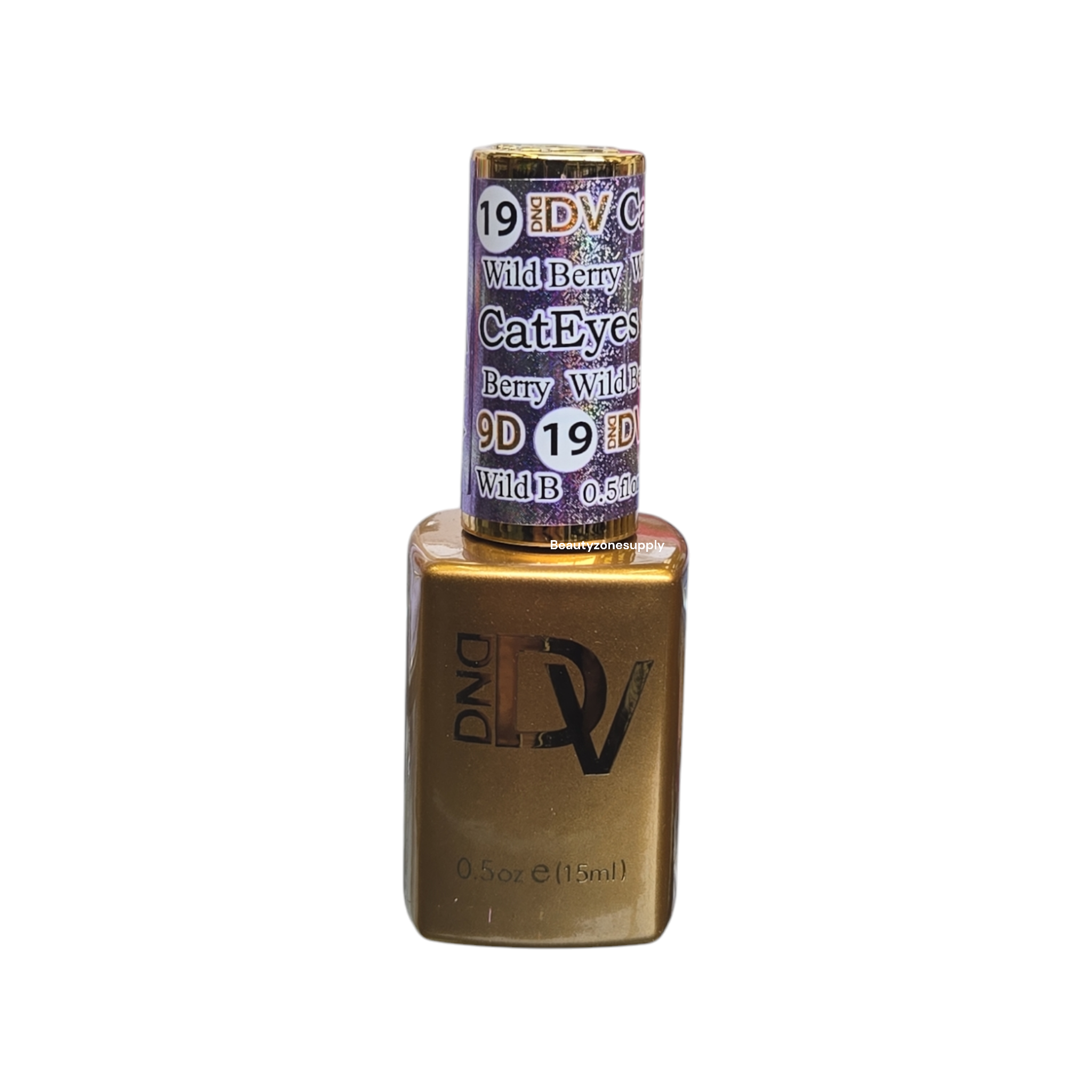 DND Diva 9D Candy Cat Eye Gel Nail Polish #19 Wild Berry, 0.5 fl oz (15 mL) - Assembled in USA