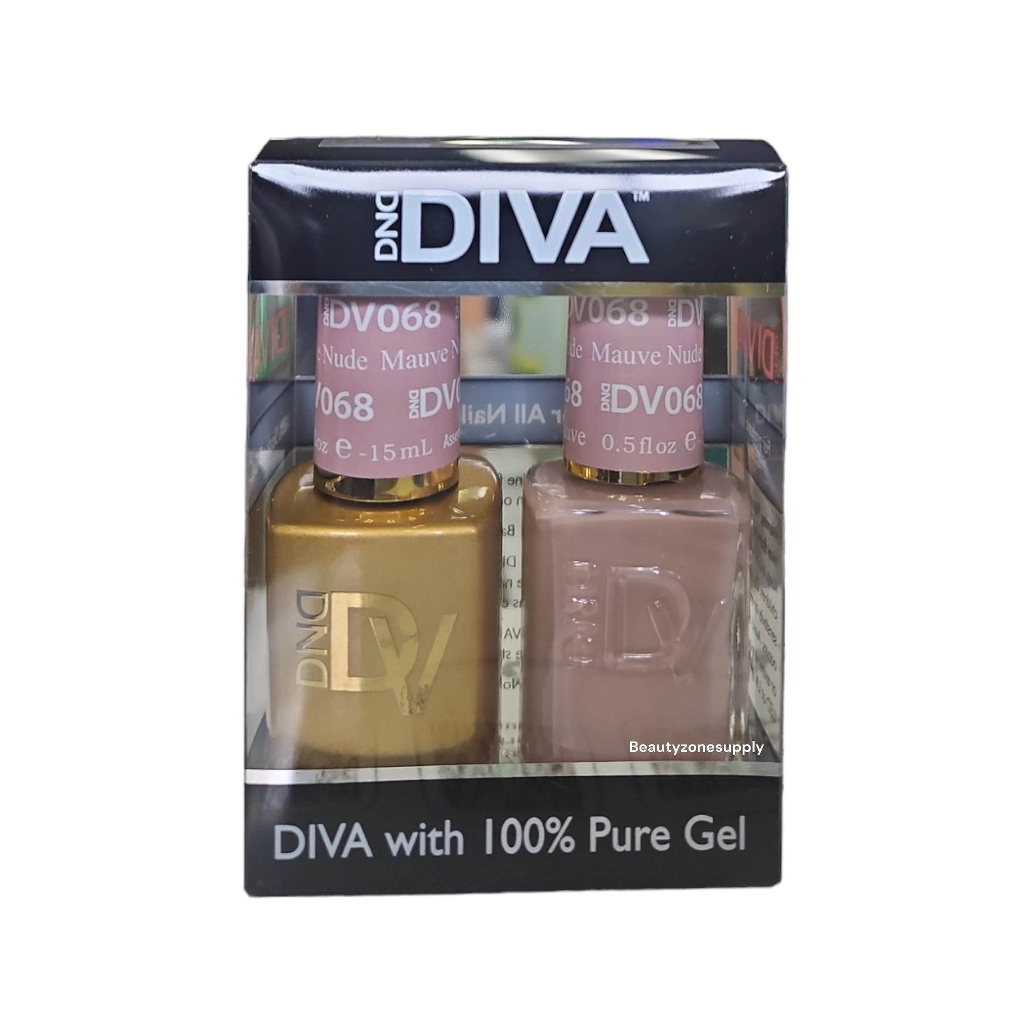 DND Diva 068 Mauve Nude Professional Gel & Lacquer Set