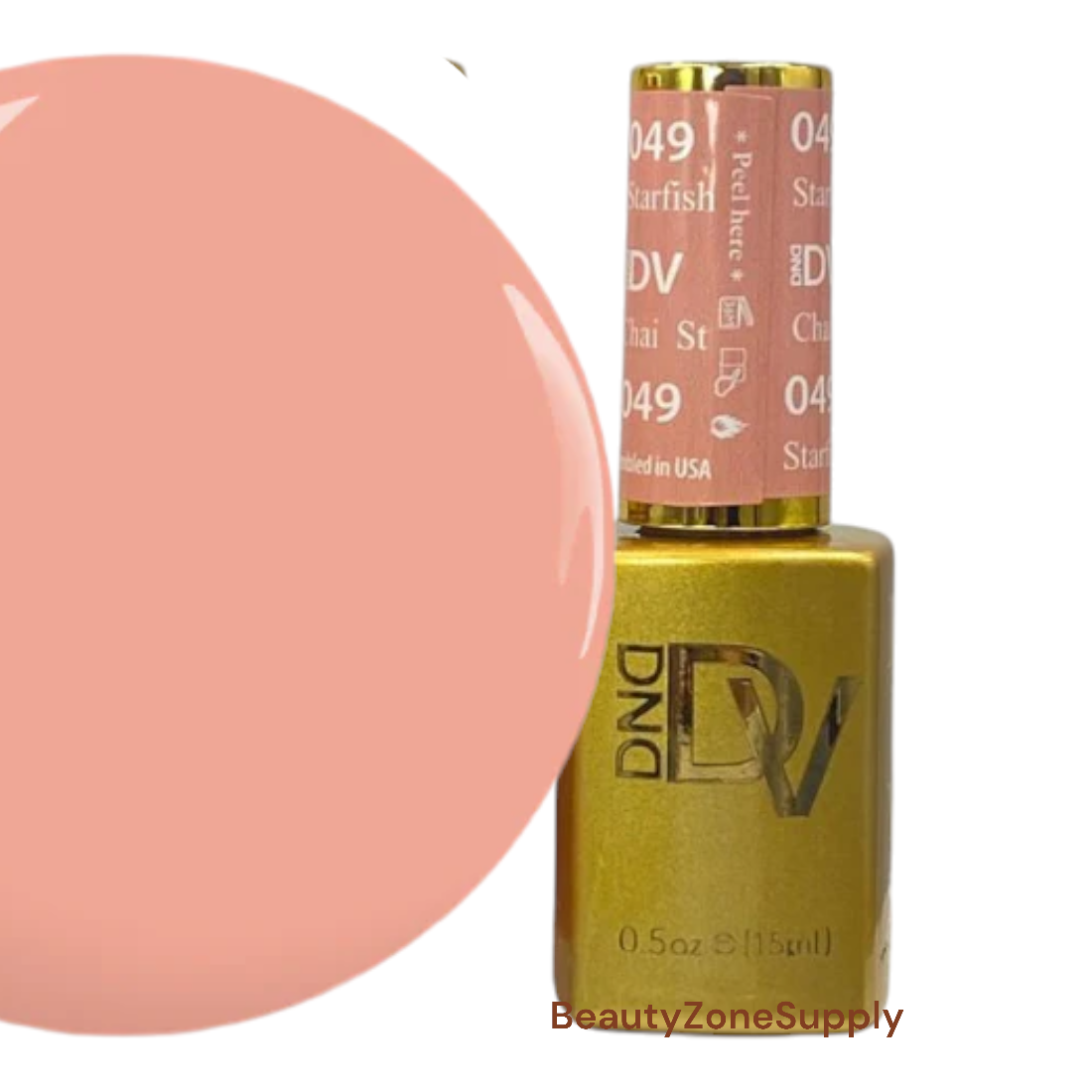 DND Diva 0.5 oz Gel Polish in 049 Starfish Chai Shade