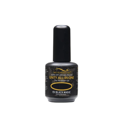 Bio Seaweed Unity All - in - One Professional Gel Nail Polish 151 BLACK MAGIC
