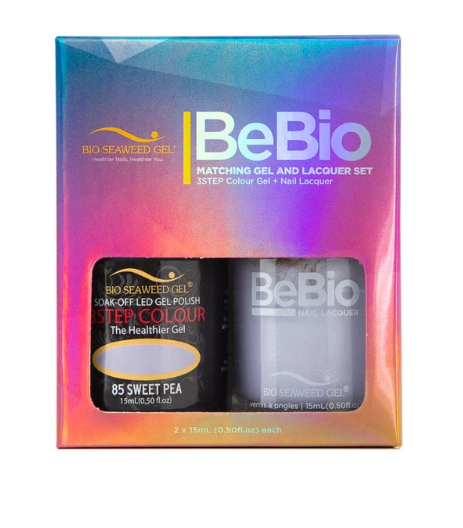 Bio Seaweed Bebio Duo 85 Sweet Pea: 15mL 3 - STEP Color Gel Polish Set
