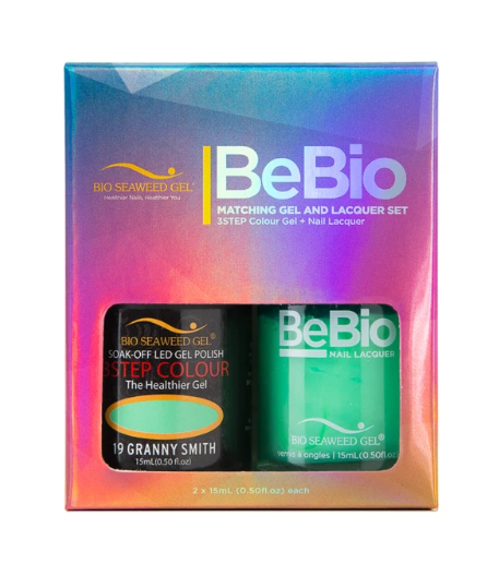 Bio Seaweed Bebio Duo 19 Gel Polish Set Inspired by Granny Smith Apple